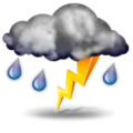 Srážky, velmi proměnlivé počasí Forecast icon